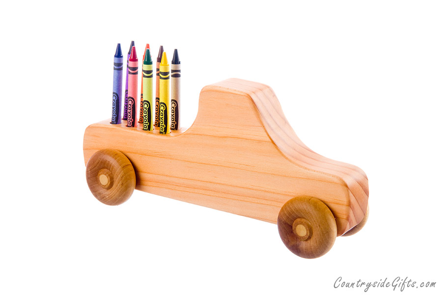 Wooden Pickup Truck Crayon Holder Countryside Gifts, LLC
