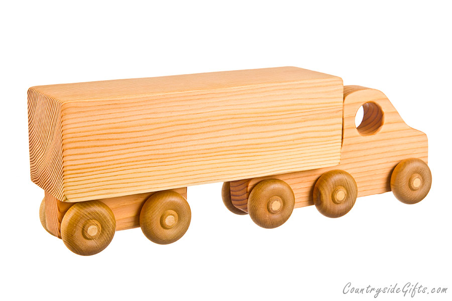 wooden truck toy box