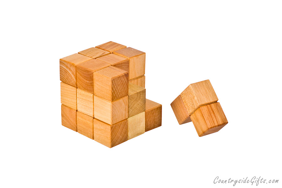 Wooden 3D Cube Puzzle : Countryside Gifts, LLC